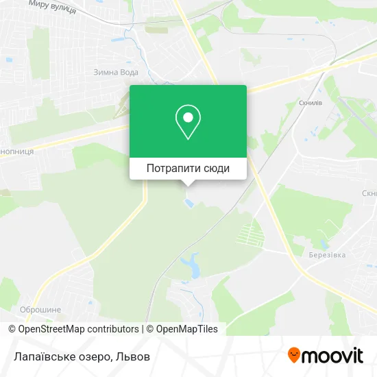 Карта Лапаївське озеро