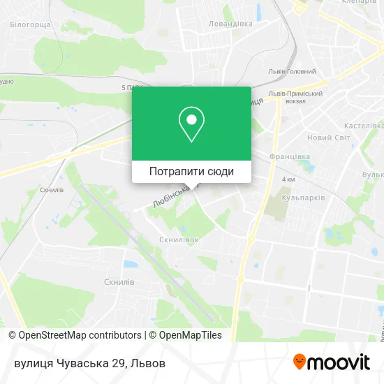 Карта вулиця Чуваська 29