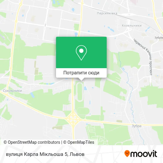 Карта вулиця Карла Мікльоша 5