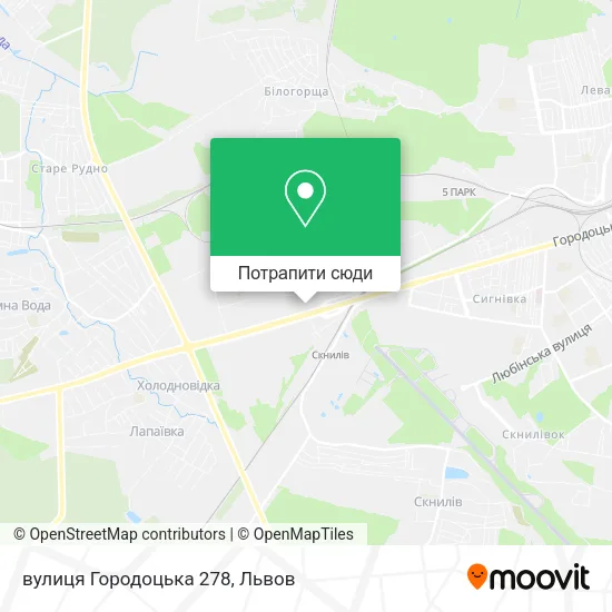 Карта вулиця Городоцька 278