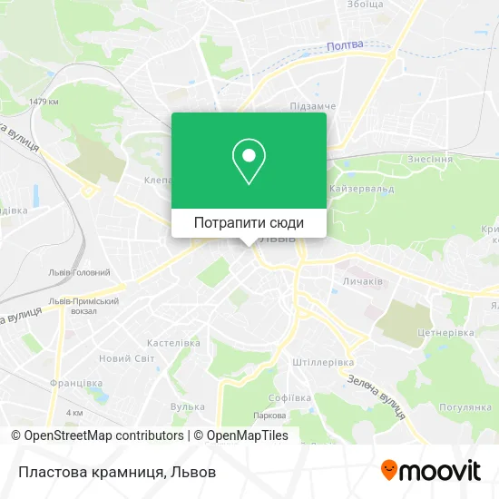 Карта Пластова крамниця