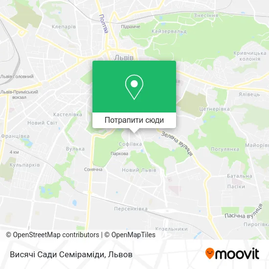 Карта Висячі Сади Семіраміди
