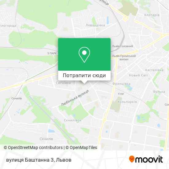 Карта вулиця Баштанна 3