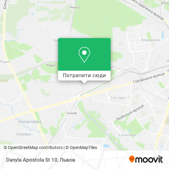 Карта Danyla Apostola St 10