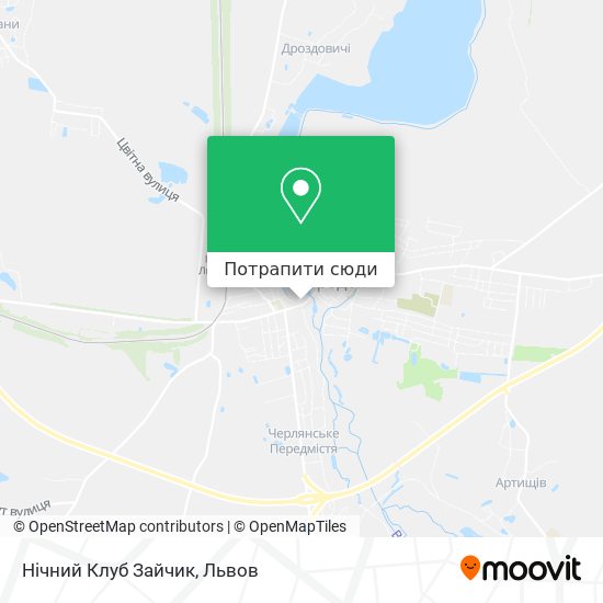 Карта Нічний Клуб Зайчик