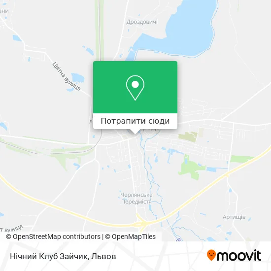 Карта Нічний Клуб Зайчик