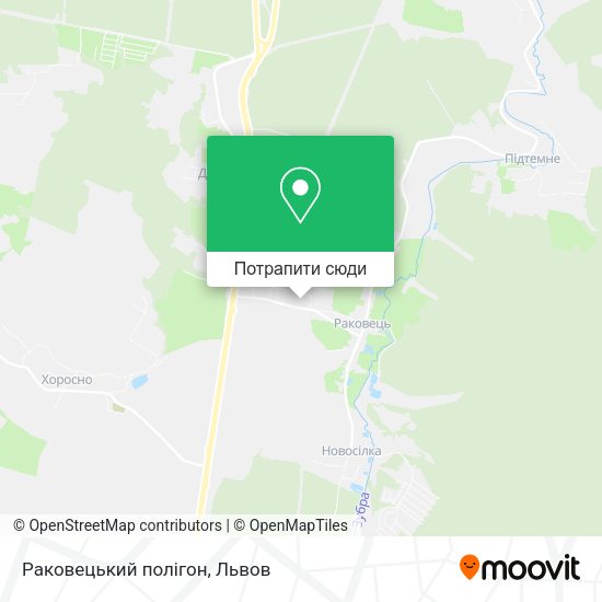 Карта Раковецький полігон