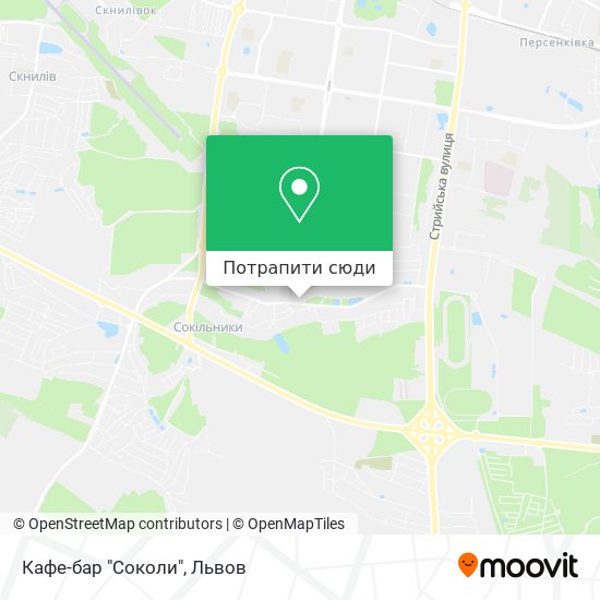 Карта Кафе-бар "Соколи"