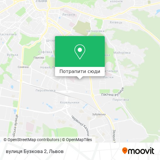 Карта вулиця Бузкова 2