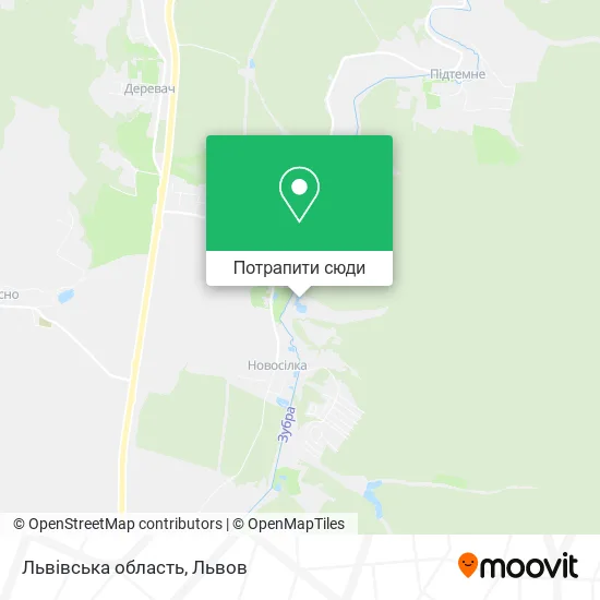 Карта Львівська область