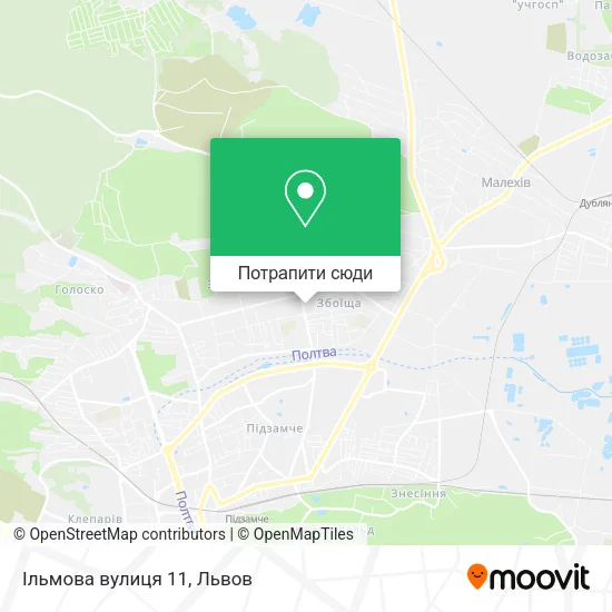 Карта Ільмова вулиця 11