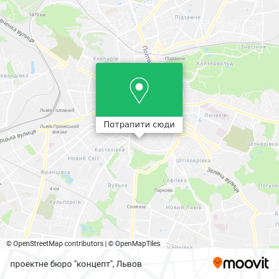 Карта проектне бюро "концепт"