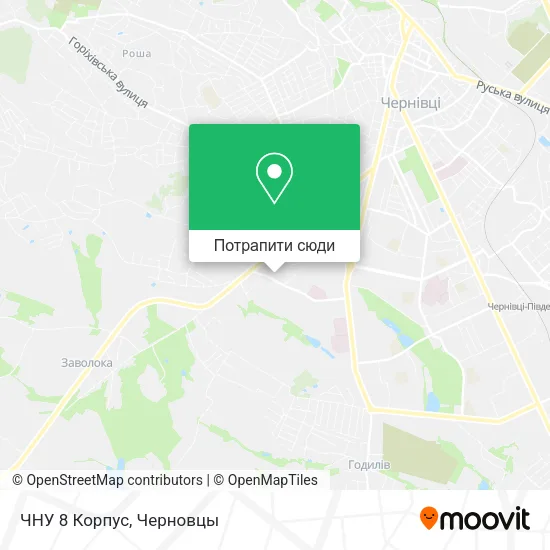 Карта ЧНУ 8 Корпус