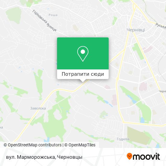 Карта вул. Марморожська