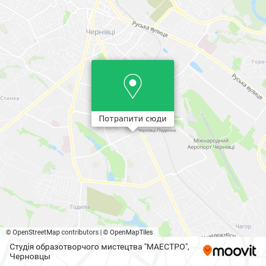 Карта Студія образотворчого мистецтва "МАЕСТРО"