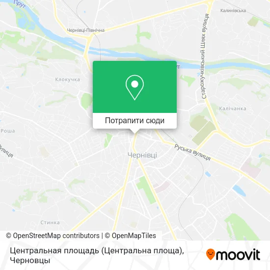 Карта Центральная площадь (Центральна площа)