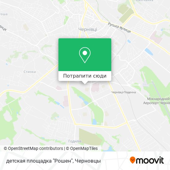Карта детская площадка "Рошен"