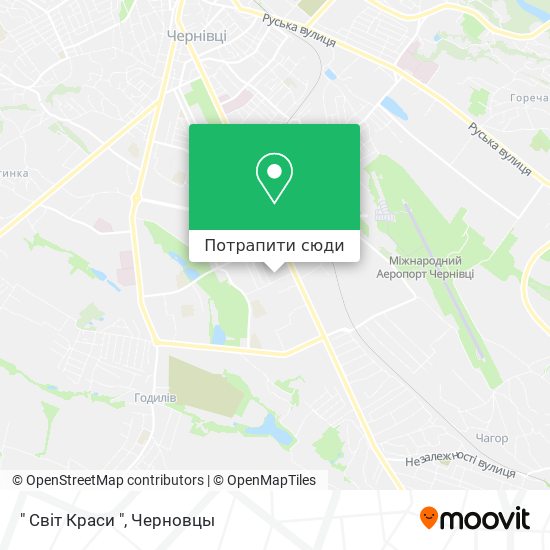 Карта " Світ Краси "