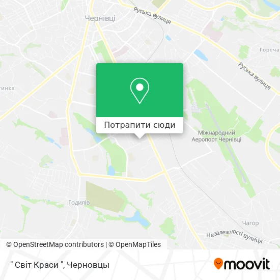 Карта " Світ Краси "