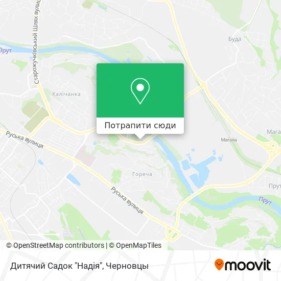 Карта Дитячий Садок "Надія"