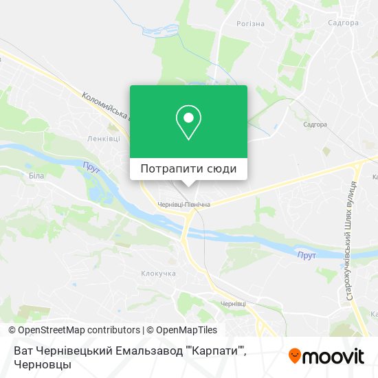 Карта Ват Чернівецький Емальзавод ""Карпати""