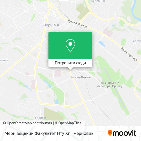 Карта Чернівецький Факультет Нту Хпі