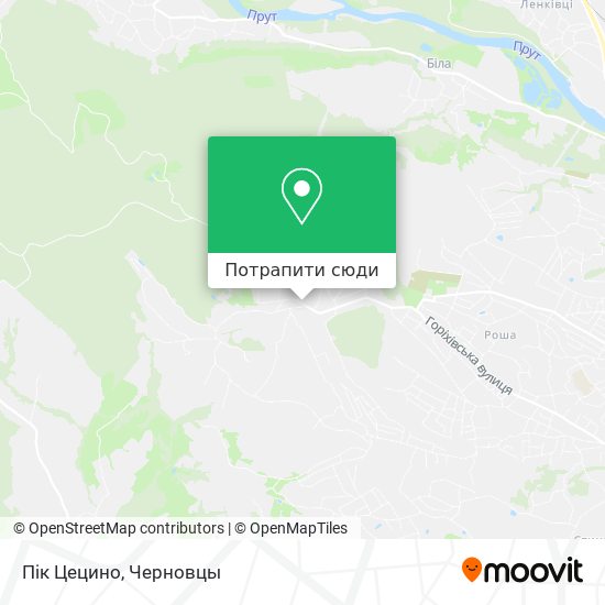 Карта Пік Цецино