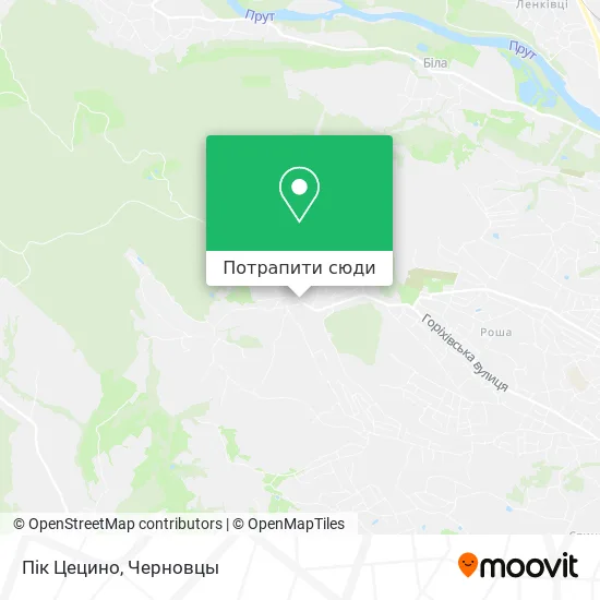Карта Пік Цецино