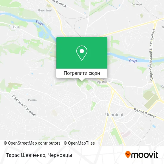 Карта Тарас Шевченко