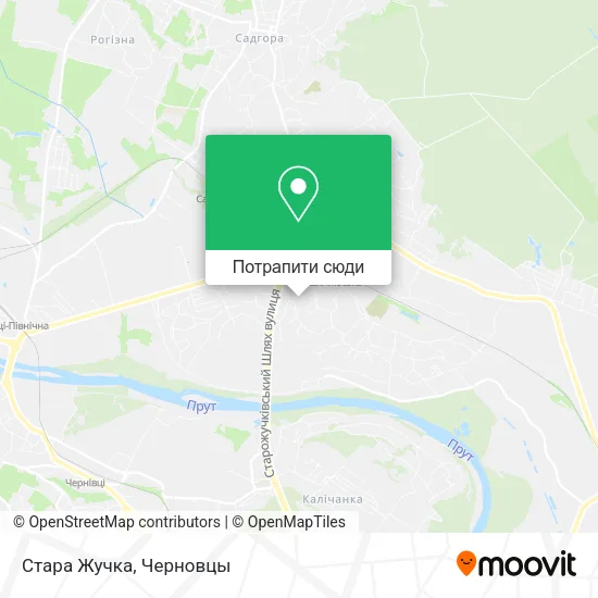 Карта Стара Жучка