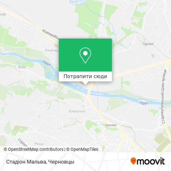 Карта Стадіон Мальва