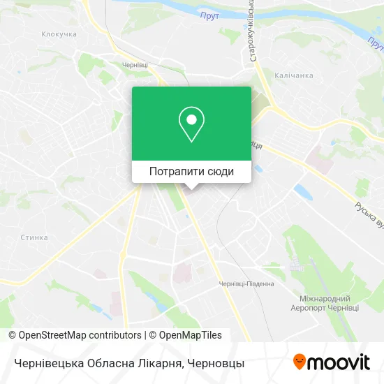 Карта Чернівецька Обласна Лікарня