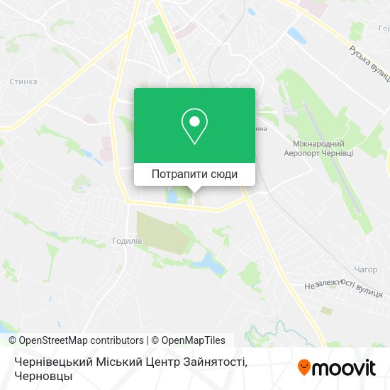 Карта Чернівецький Міський Центр Зайнятості