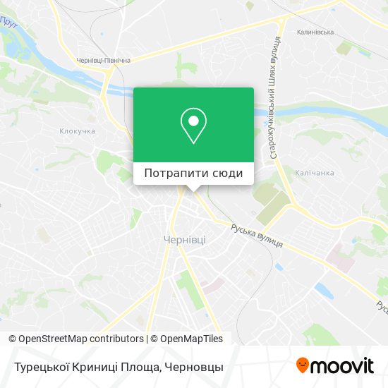 Карта Турецької Криниці Площа