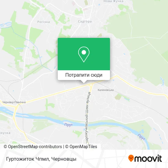 Карта Гуртожиток Чпмл