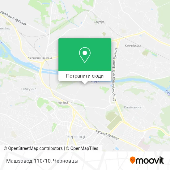 Карта Машзавод 110/10