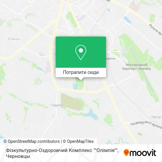 Карта Фізкультурно-Оздоровчий Комплекс ""Олімпія""