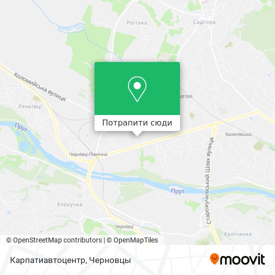 Карта Карпатиавтоцентр