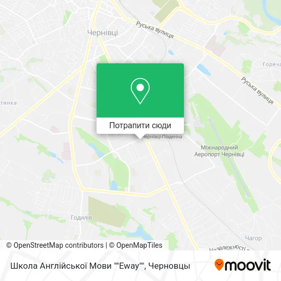 Карта Школа Англійської Мови ""Eway""