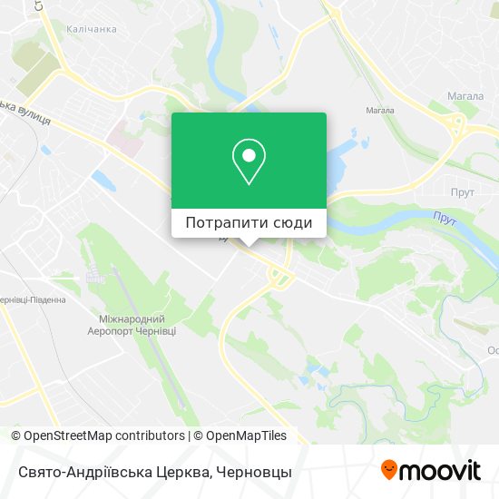 Карта Свято-Андріївська Церква