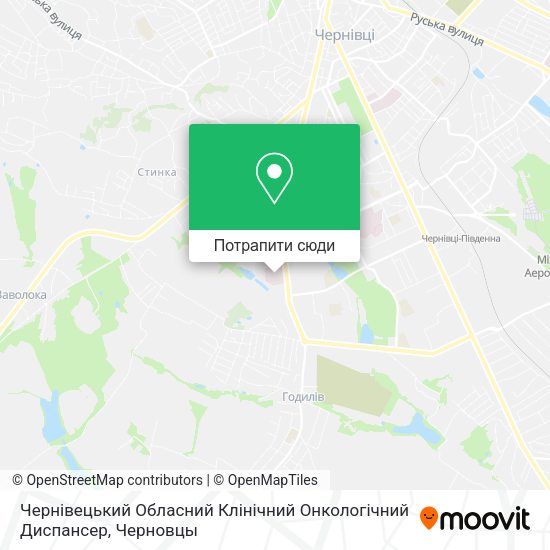 Карта Чернівецький Обласний Клінічний Онкологічний Диспансер