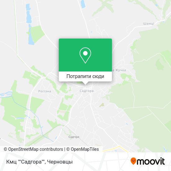 Карта Кмц ""Садгора""