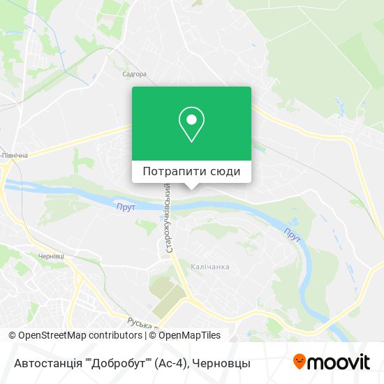 Карта Автостанція ""Добробут"" (Ас-4)