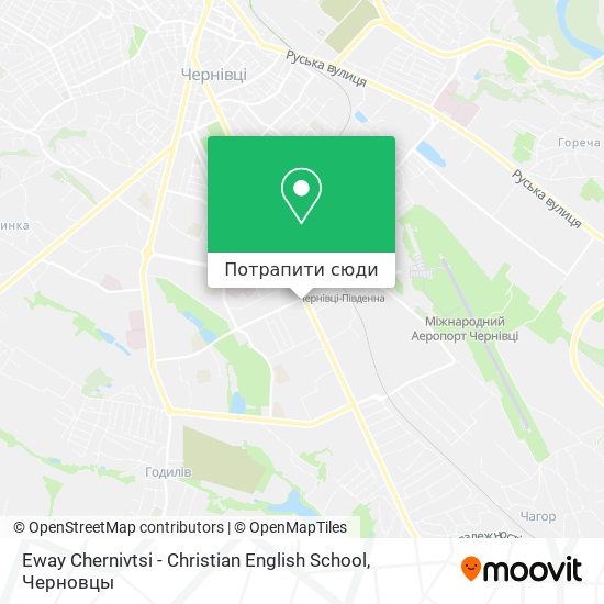 Карта Eway Chernivtsi - Christian English School