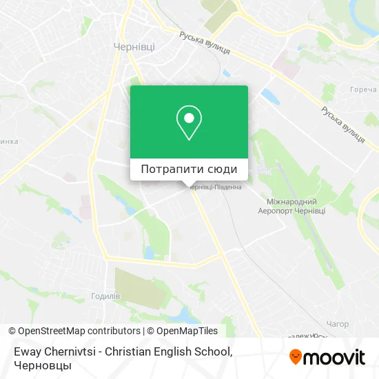 Карта Eway Chernivtsi - Christian English School