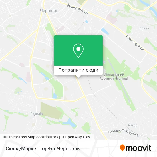Карта Склад-Маркет Тор-Ба