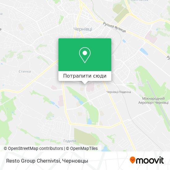 Карта Resto Group Chernivtsi