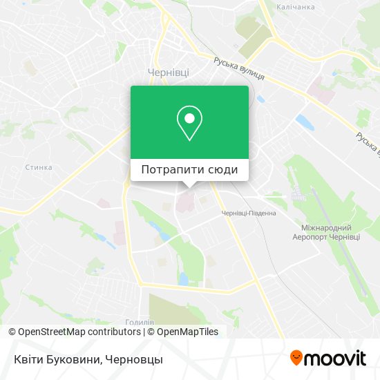 Карта Квіти Буковини