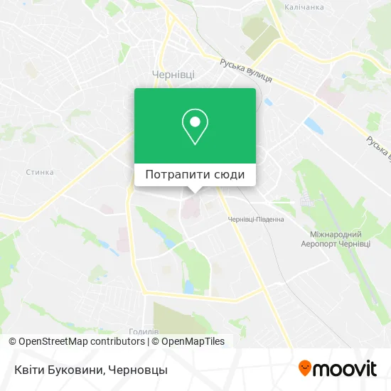 Карта Квіти Буковини