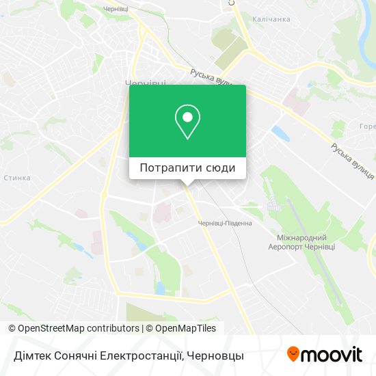 Карта Дімтек Сонячні Електростанції